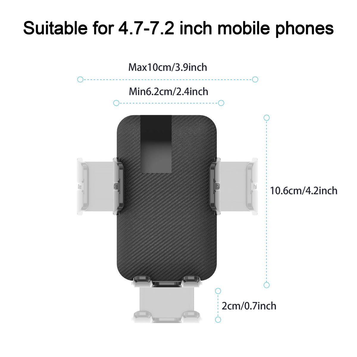 Phone Holder with Super Clamp for Treadmill/Spin Bike/Stroller/Wheelchair/Golf Cart/Poles/Music Stand/Stationary Bike/Handlebar