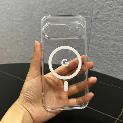 Simple Transparent Wireless Charging Slim Case For Google Pixel 10 9 Pro XL 8 7 6 A Pro Acrylic Shockproof Fall Prevention Cover