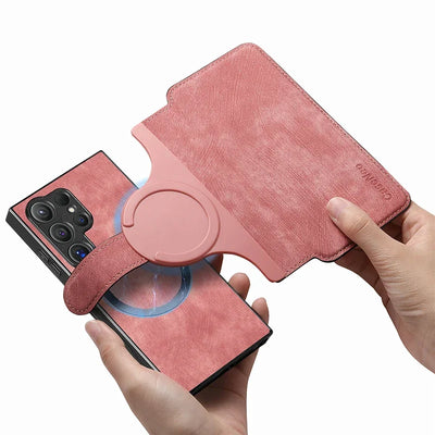 Magnetic 2 In 1 Detachable Flip Card Wallet Case For Magsafe Samsung Galaxy S26 S25 S24 S23 FE S22 S21 Ultra Note20 Plus A56 A36