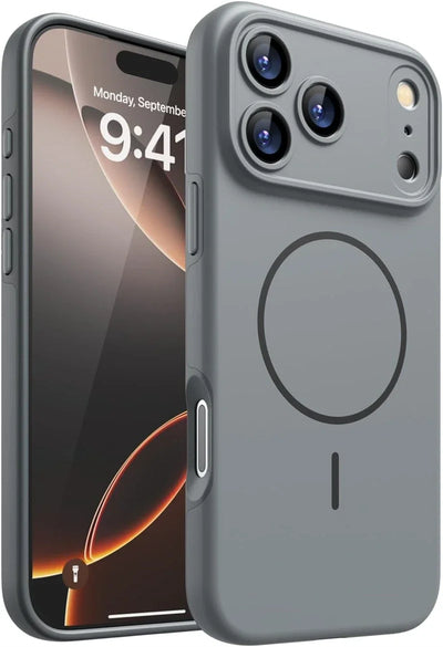 Orange for IPhone17 Silicone Soft Magnetic Case for IPhone 17 Air 16 15 14 13 12 18 Pro Max Plus 17Pro for Magsafe Phone Cover