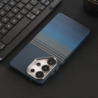 Luxury Kevlar Aramid Fiber Case For Samsung Galaxy S22 S23 S24 S25 S26 Ultra Plus Magnetic Carbon Fiber Phone Cover For S26 Plus