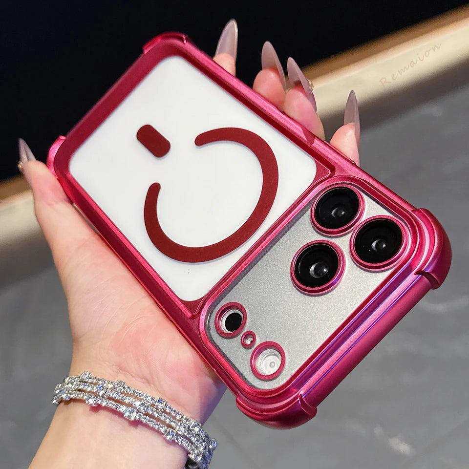 Luxury Magnetic Phone Case For iPhone 18 17 16 15 14 13 Pro Max Air 16 15 14 Plus 16Pro 17Pro Magsafe Shockproof Protector Cover