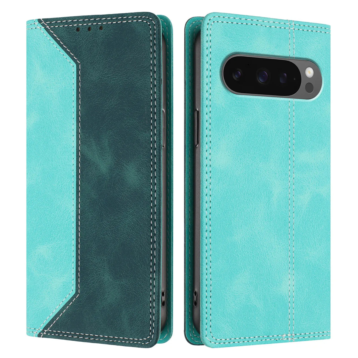Magnetic Leather Wallet Case for Google Pixel 10 9 9A 8 8A 7 7A 6 6A 5 5A 4A 5G Pro XL Flip Phone Cover Rfid Blocking Shockproof