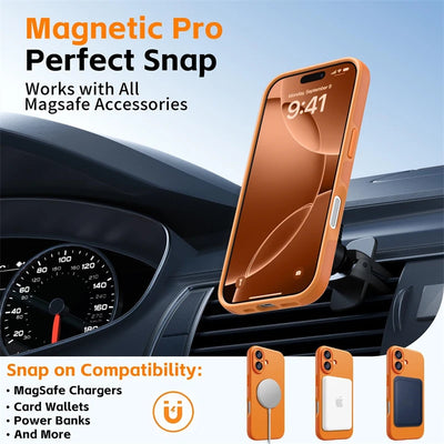 Orange for IPhone17 Silicone Soft Magnetic Case for IPhone 17 Air 16 15 14 13 12 18 Pro Max Plus 17Pro for Magsafe Phone Cover