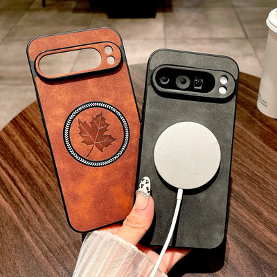 Luxury Faux Leather Case For Google Pixel 11 10 9 8 7 Pro XL 10A 9A 8A 7A Cover Pixel 9 8 7 A Pro XL Magsafe Wireless Charge