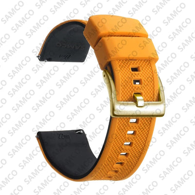 Quick Release Rubber Watch Strap Silicone Watch Band 18mm 20mm 22mm  Huawei ,Samsung Galaxy, Garmin, Watch Replacement Watchband