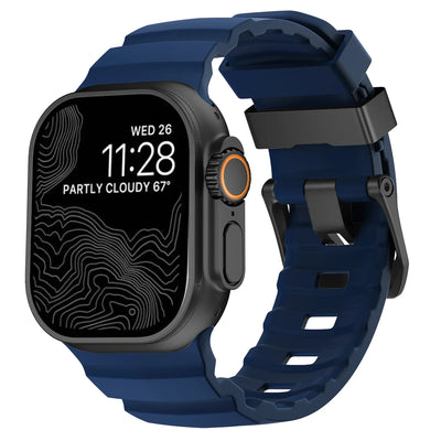 Trail Silicone Band for Apple Watch Ultra 4 3 2 49mm Strap 46mm 45mm 44mm Sport Bracelet iWatch Series 12 11 10 Ultra 9 8 7 SE3