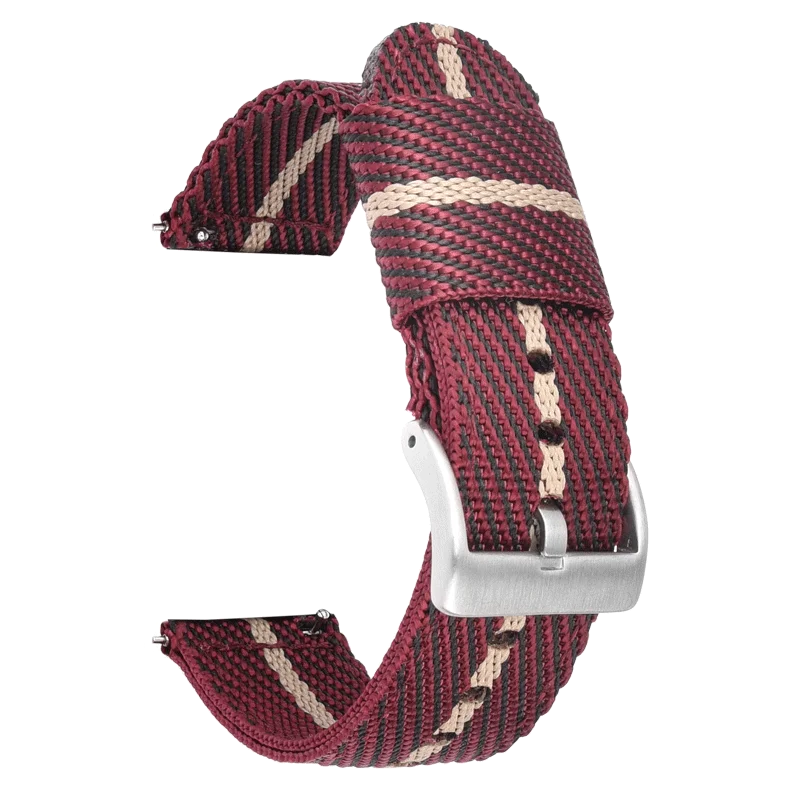 18mm 20mm 22mm 24mm Nylon Weave Strap Men Women Sport Quick Release Bracelet for Seiko Omega for Huawei Samsung Smart Watch Band