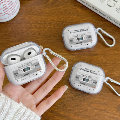Tape Radio Retro Pattern Earphone Cover for Apple AirPods Pro 2/Pro 3/Pro Headphones Cases Protective Case For AirPods 4/3/1/2