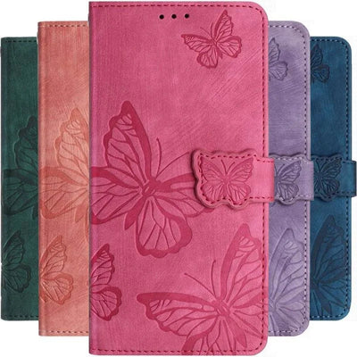 Girl Wallet Case For Apple iPhone 6Plus 17 16 16E 15 14 13 12 Pro Max Mini 6 7 8 Plus SE 2020 Cute Butterfly Phone Protect Cover