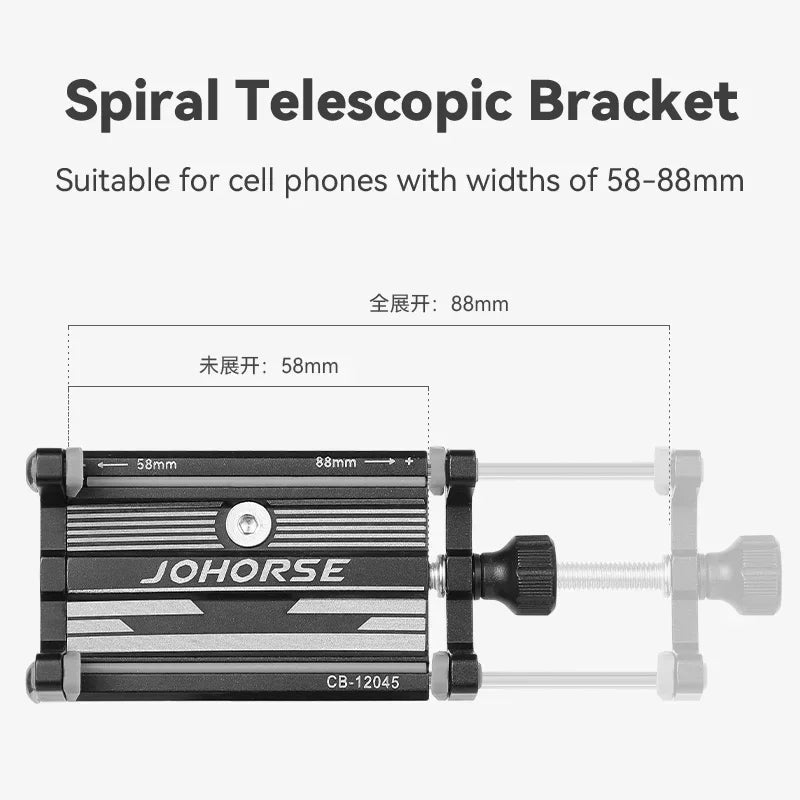 New Bicycle Phone Holder Reliable MTB Phone Mount Stand Bicycle Holder Aluminum Adjustable Bike Phone Holder Nonslip Holder