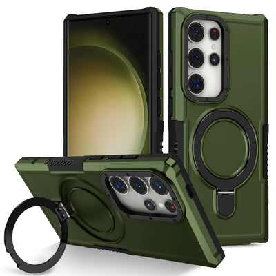 Luxury Armor Case for Samsung Galaxy S26 S25 S24 S23 S22 S21 S20 Note 20 Ultra Plus FE F12 Ring Holder Slide Lens Stand Cover