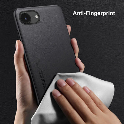 Luxury PU Leather Case for iPhone 16E Back Cover Silicone Shockproof Protection Phone Case for iPhone 16 E IPhone16E IPhone16 E