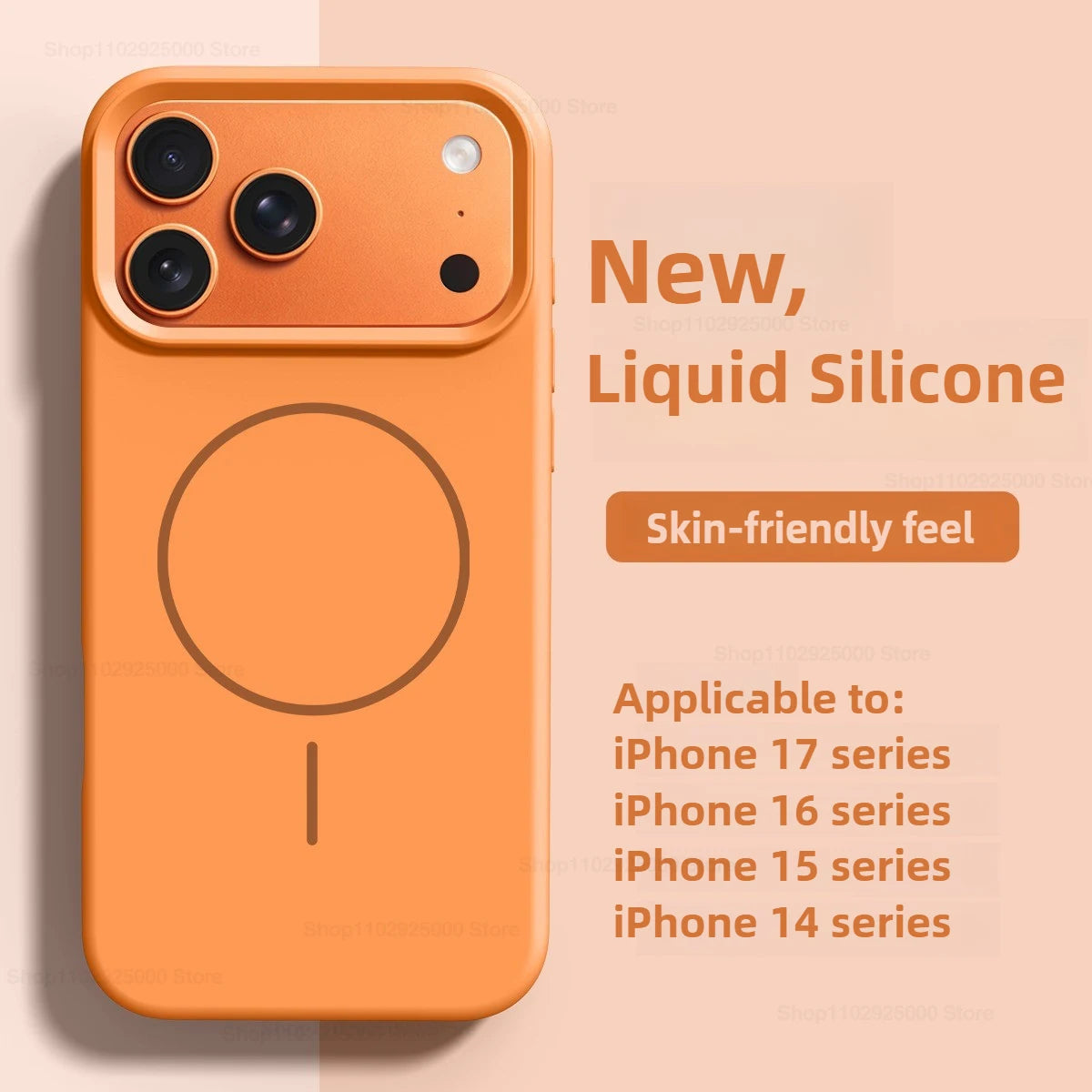 Magnetic Original Liquid Silicone Case For iPhone 12 13 14 15 16 17 Pro Max For Magsafe Cases For iPhone 17 Air Phone Back Cover