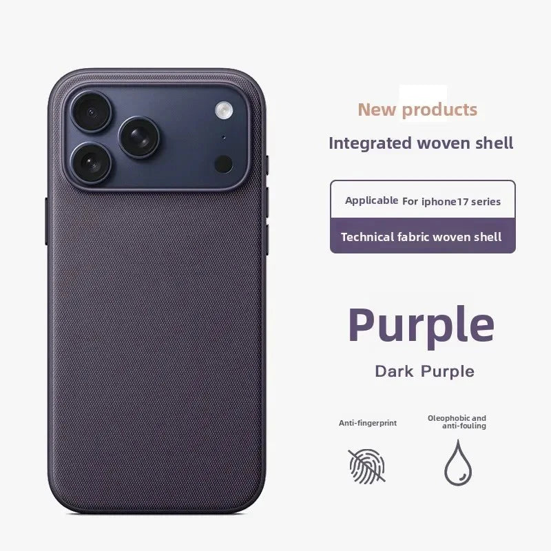 Original Technology Woven Magnetic Case For iPhone 18 17 16 15 14 13 Pro Max Fundas For Magsafe Wireless Charger Official Cover