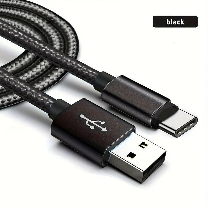 USB Type C Cable for Fast and Safe Charging Is Suitable for Mobile Phone Charging Cables