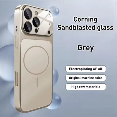 Luxury Original For Magsafe Matte Armor Case For iPhone 17 Air 16 15 14 13 Pro Max Funda Wireless Charging Hard Magnetic Cover