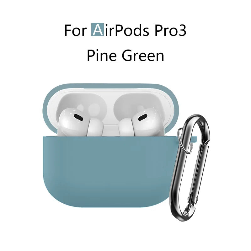 for AirPods Pro 3 2025 New Case Full Protective Soft Silicone Shockproof Case with Keychain for AirPods Pro 3 Case for Men Women