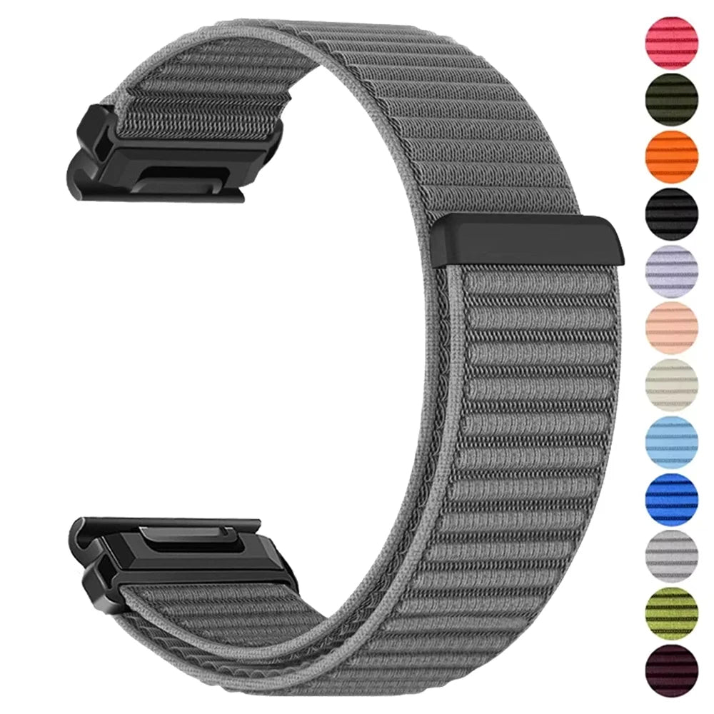 Quick Fit 26/22/20mm Nylon Strap for Garmin Tactix 8 Fenix 8 43/47/51mm 7 Pro 7S 7X 6S 6X 6 5 5S Bracelet Correa Instinct 3 Band
