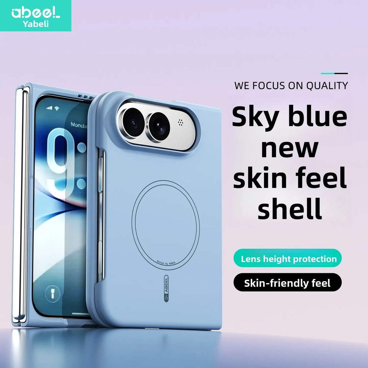 Simple Magnetic Skin-Feel Liquid Silicone Phone Case‌ For iPhone Duo iPhone 18 Fold Shockproof for Magsafe Flexible Slim Cover