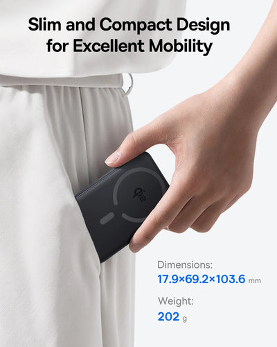 Baseus Qi2 Magnetic Power Bank 10000mah 15W Wireless Charging 22.5W Wired Charge Qi2-Certified for iPhone 16 15 14 13 12 Pro Max