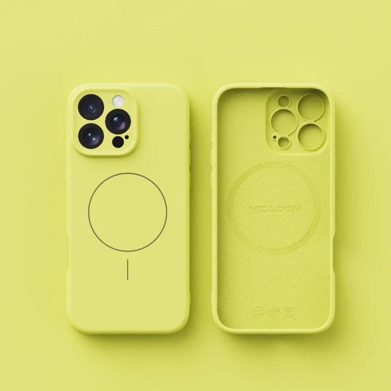 Magnetic Liquid Soft Silicone For Magsafe Case For iPhone 17 Air 16E 17E 16 Plus 15 14 13 12 11 Pro X XR XS Max Shockproof Cover