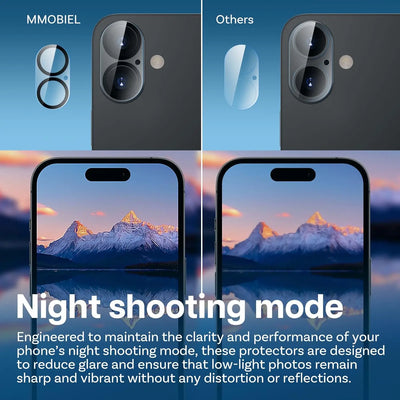 Camera Protector For iPhone 17 16 15 14 13 Pro Max 13Mini 17Air Tempered Glass Len Screen Protectors Glass Film For iPhone 17 16