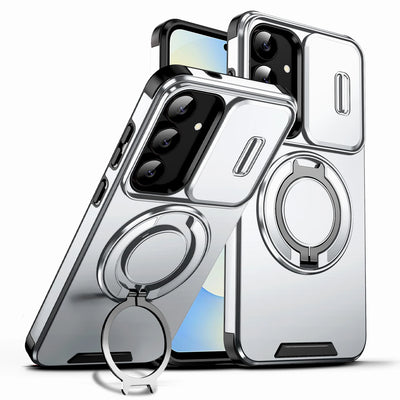 Slide Cap Cover Case For Samsung Galaxy A57 A37 A27 A17 A18 A56 A36 A26 A16 A55 A35 A15 A54 5G 4G S26 S25 S24 S23 FE Plus Stand