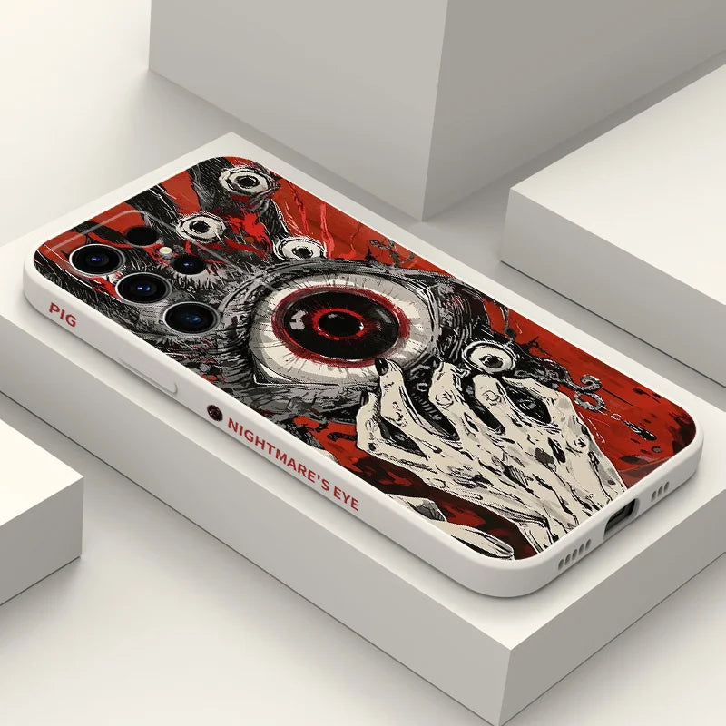Devil Eye Phone Case For Samsung Galaxy S25 S24 S23 S22 S21 S20 S10 S10E Ultra Plus FE Note 20 Ultra Plus Cover