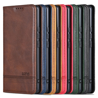 Magnetic Leather Phone Case For Samsung S26 S25 Edge S24 Ultra S23 S22 S21 FE S20 Plus 5G Card Solt Bag Wallet Flip Book Cover