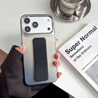 For iPhone 17 16 15 14 13 Pro Max Case Wrist Strap Magnetic Stand Kickstand PC Hard Protective Case for iPhone12 Support Cover