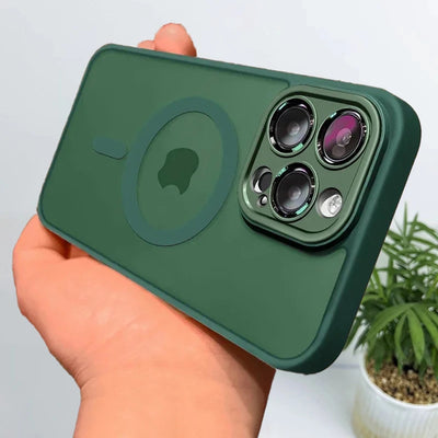 For MagSafe Wireless Charging Magnetic Case For iPhone 16 15 16E 14 13 12 11 Pro Max Luxury Matte Translucent Shockproof Cover