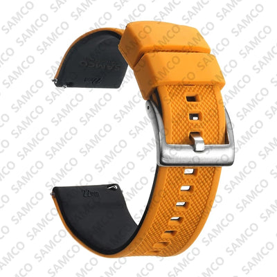 Quick Release Rubber Watch Strap Silicone Watch Band 18mm 20mm 22mm  Huawei ,Samsung Galaxy, Garmin, Watch Replacement Watchband
