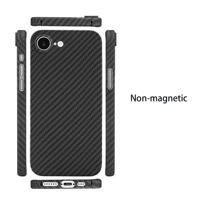 Amstar Magnetic Carbon Fiber Phone Case for iPhone 16e Magsafe Cover Luxury Kevlar Aramid Fiber Magnetic Cases