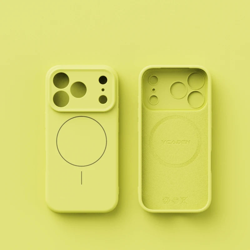 Luxury Liquid Silicone Case for iPhone 18 17 Air 16 16E 15 14 13 12 11 Pro Max Soft For Magsafe Magnet Shockproof Matte Cover