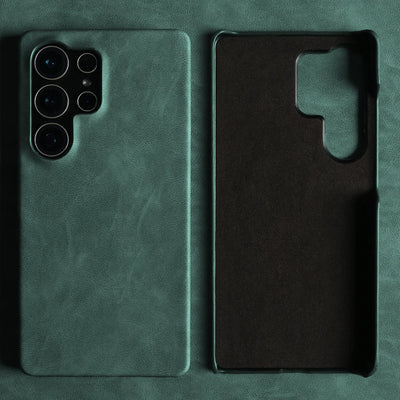 For Samsung S26 PLUS Leather Shockproof Phone Case for Galaxy S25 Edge S24 S23Ultra S22 S21 S20FE Fashion Business Cover Fundas