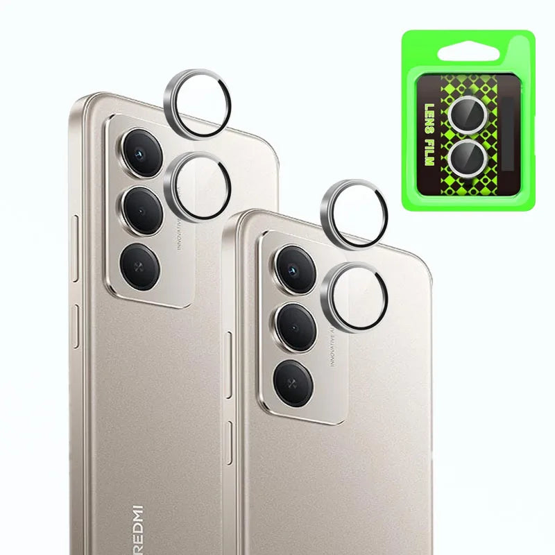 Camera Lens Glass For Redmi 15 Lens Protector Alloy Steel Invisible HD Split-Type 3D Design Full cover