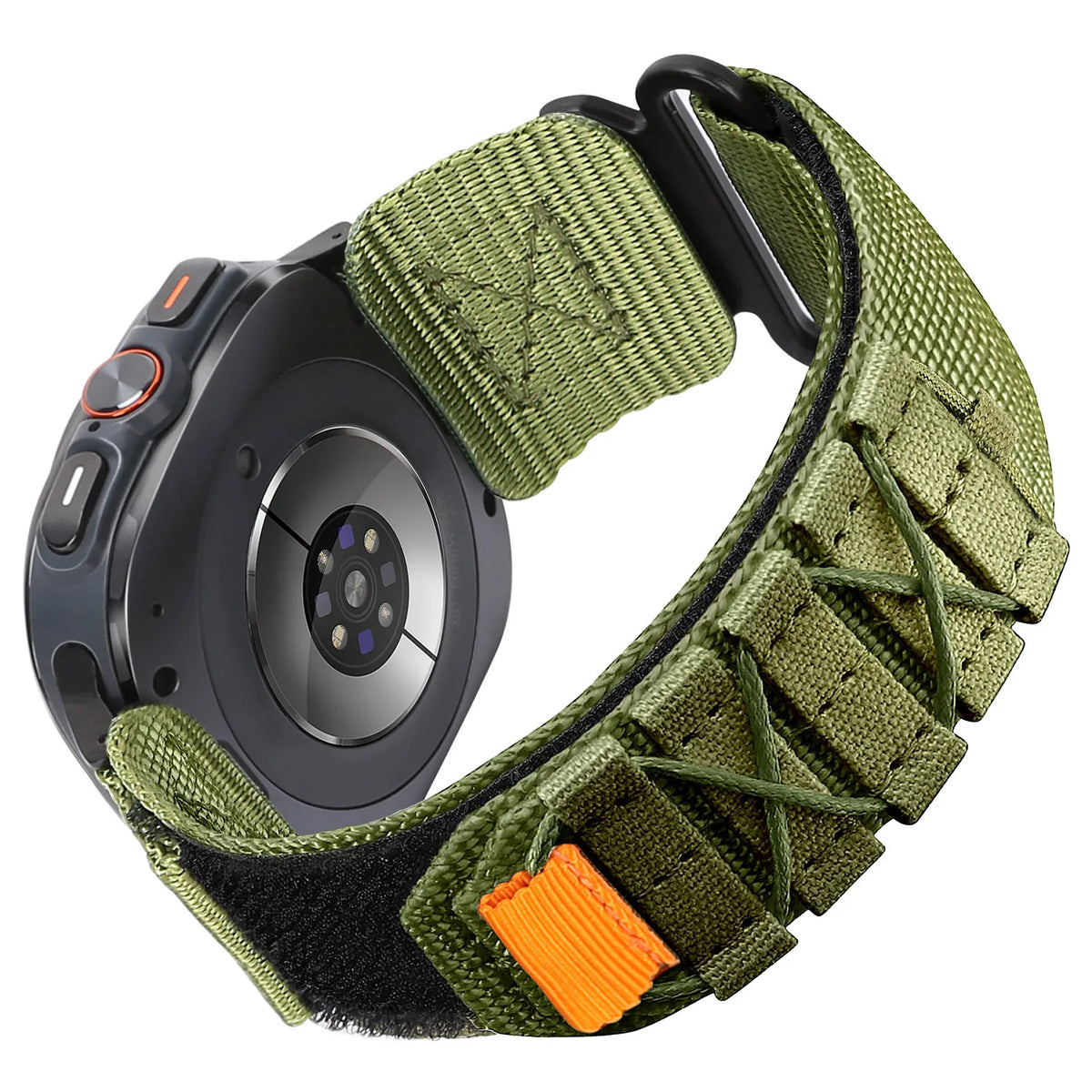 Braided Band Compatible with Samsung Galaxy Watch Ultra 47mm (2024/2025 Model) Replacement Band, Nylon Loop Strap for Men