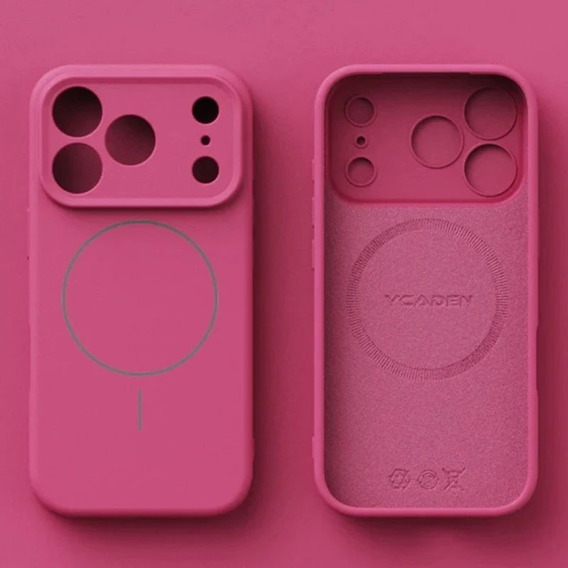 Magnetic Original Liquid Silicone For Magsafe Phone Case For iPhone 18 17 16 15 14 13 Pro Max 16 Plus 17Air Skin Feel Soft Cover