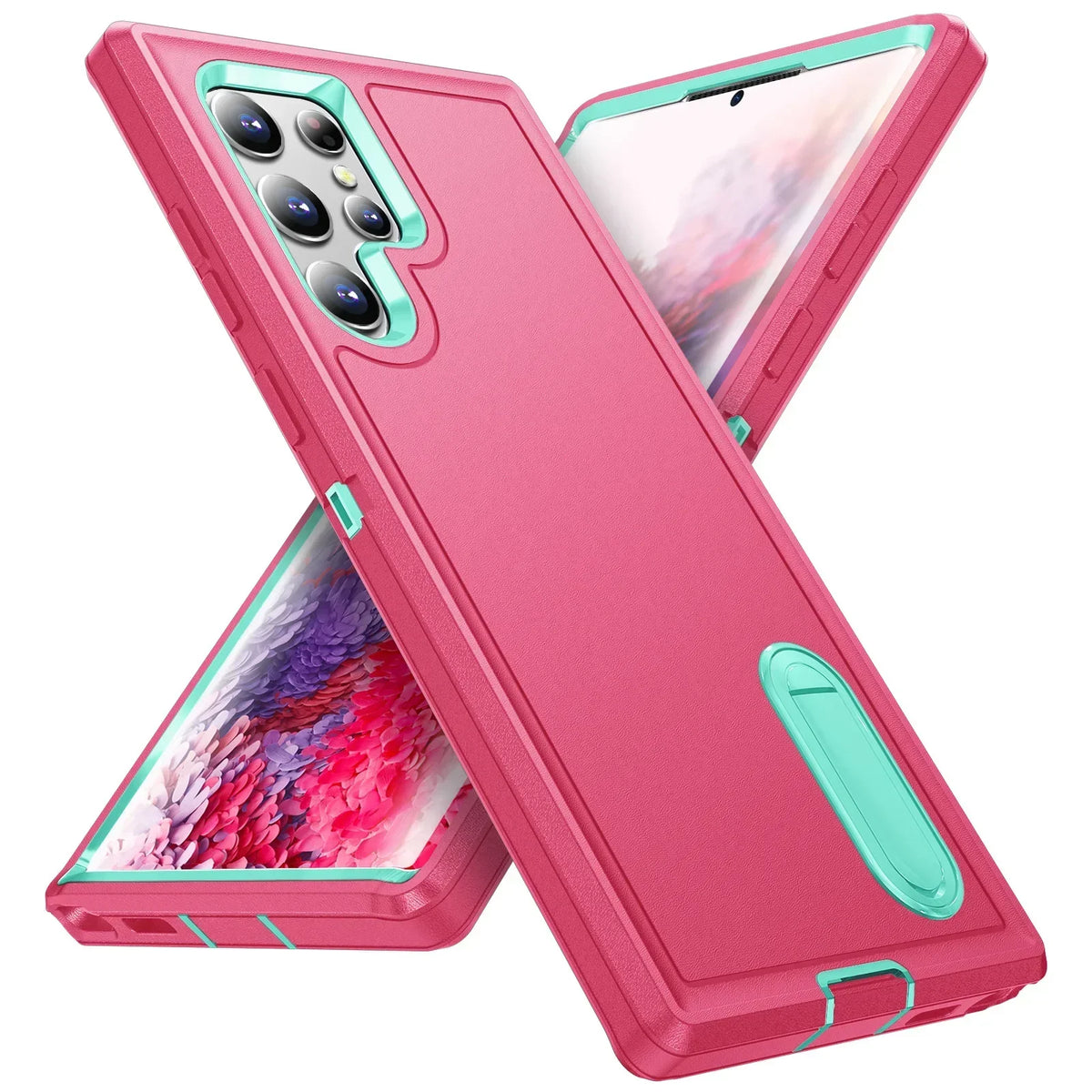 Case For Samsung Galaxy S26 Ultra S25 Edge S24 S23 S22 Heavy Anti-Scratch Rugged Protective Kickstand Full Body Shockproof Cover