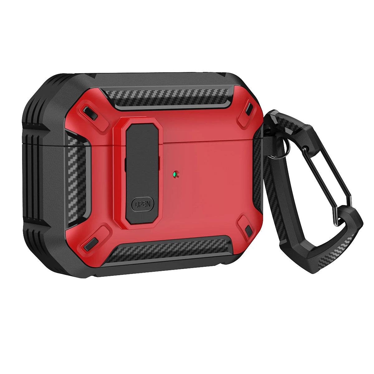 Cases For AirPods 5（2026)with Lock Clip Rugged Armor Shockproof Case For AirPods Pro 3 Protect Hard Shell For AirPods 4/5 Cases