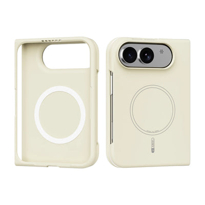 Simple Magnetic Skin-Feel Liquid Silicone Phone Case‌ For iPhone Duo iPhone 18 Fold Shockproof for Magsafe Flexible Slim Cover