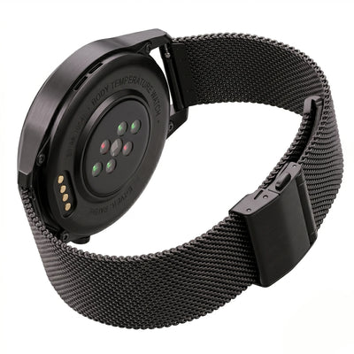 Premium Stainless Steel Mesh Watch Band 16-22mm Deployment Folding Clasp Universal Metal Bracelet Men Women Accessories