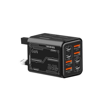 Lenovo 8‑in‑1 240W Multi-Port Charger 4USB 4Type C with PD Fast Charging Charging Station for Smartphone Universal EU US UK Plug