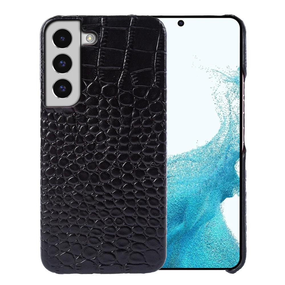 For Samsung Galaxy S26 FE Case Luxury Genuine Leather Case Galaxy S25 S24 S23 Ultra S22 S21 S20 Mobile Phone Cover Back Shell
