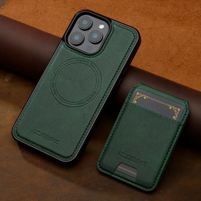 2 In 1 Detachable Leather Case For iPhone 18 16 17 16E 15 14 13 12 11 Pro XS Max 17E Air XR 8 Plus SE Card Pocket Magnetic Cover