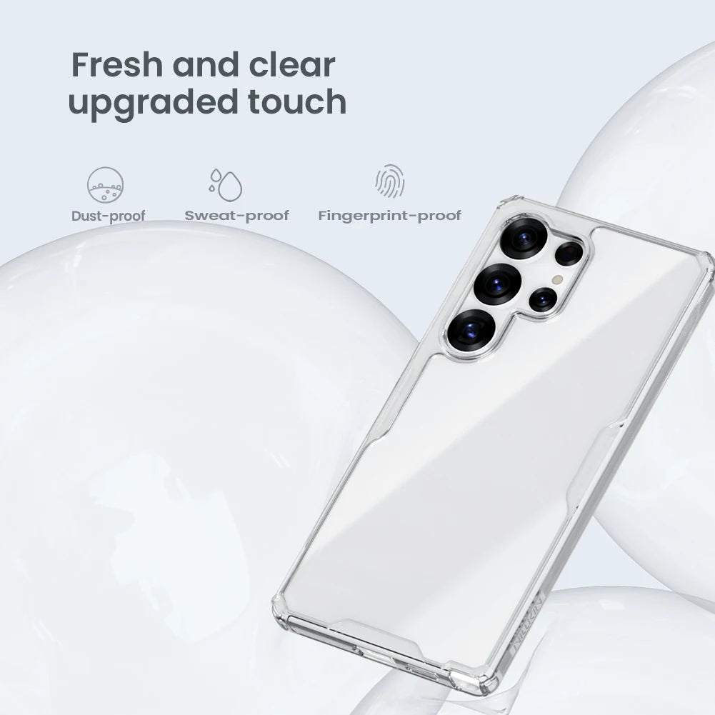 Nillkin for Samsung Galaxy S26 Ultra S26 Plus S25 Ultra S24 Ultra S23 Ultra TPU + PC Silicone Soft Transparent Phone Case