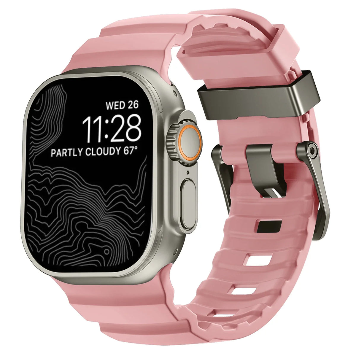 Trail Silicone Band for Apple Watch Ultra 4 3 2 49mm Strap 46mm 45mm 44mm Sport Bracelet iWatch Series 12 11 10 Ultra 9 8 7 SE3