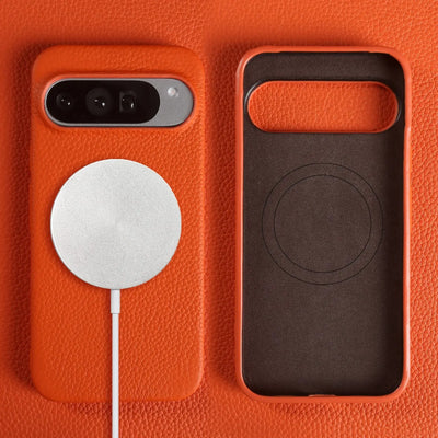 Luxury Magnetic Genuine Leather Case for Google Pixel 10Pro 9 7A 8 6 Full Protection Magnet for Magsafe Cases Shockproof Cover