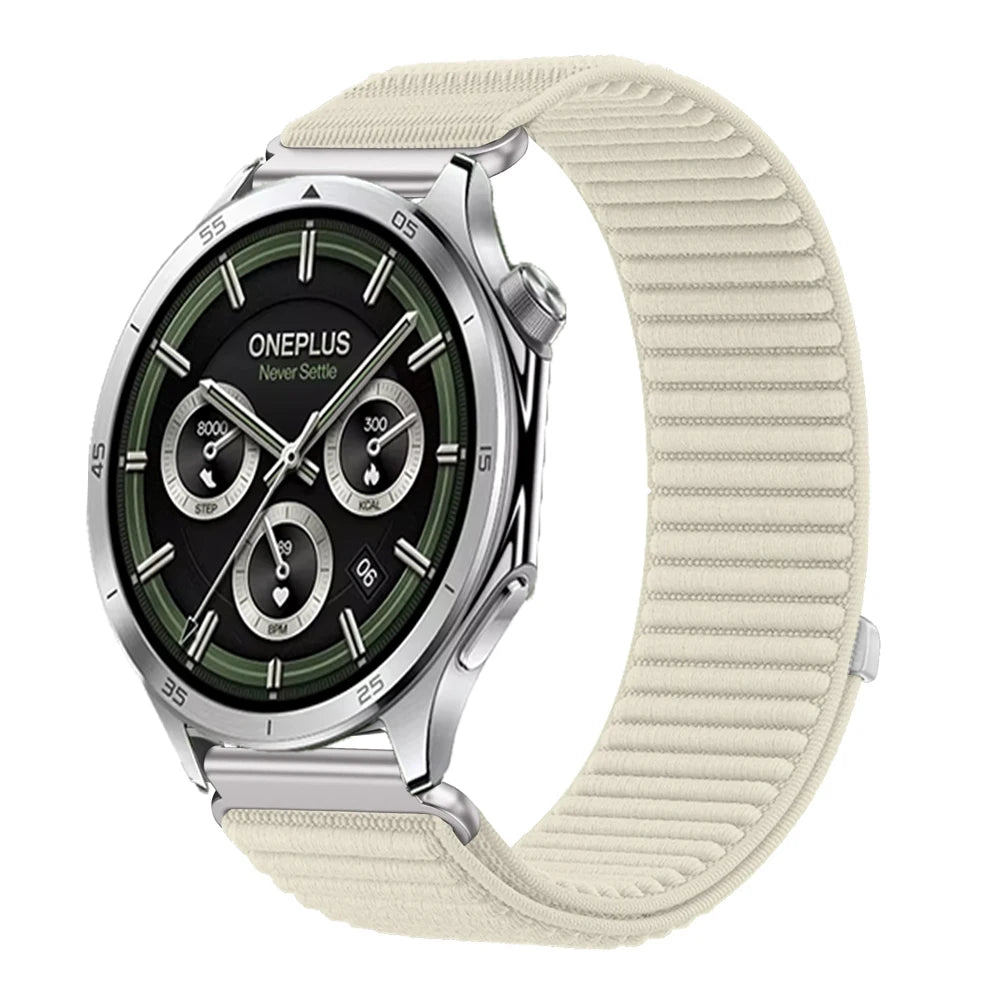 18mm 22mm Wave Nylon Strap for Oneplus Watch 3 43mm 46mm/4 3 Lite/2/2R Sport Wristband for OPPO Watch S/X2/3/Huawei GT6 5 4 Band